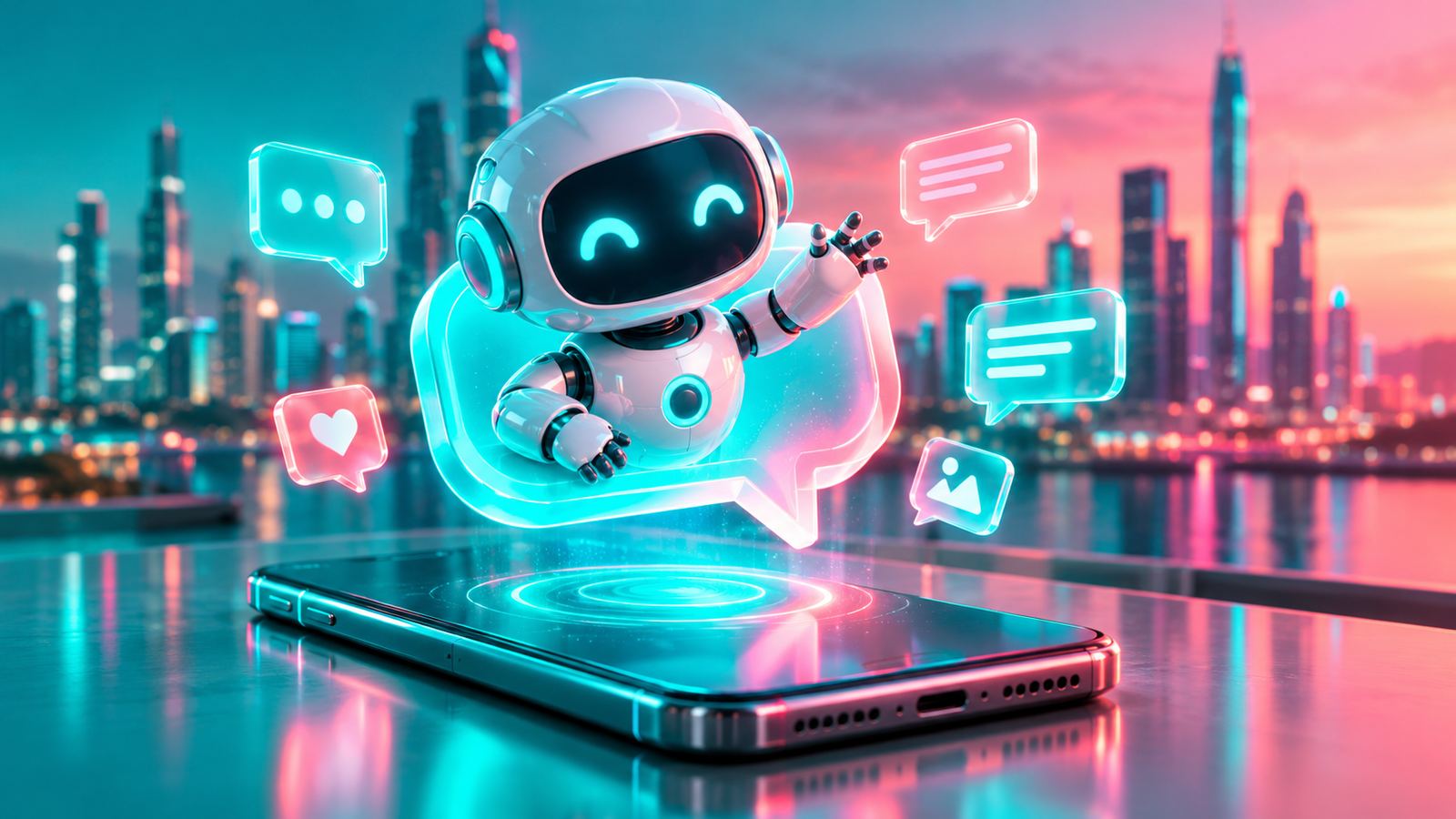 AI chatbot illustration