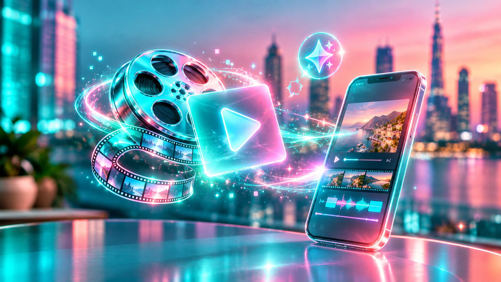 AI video generation illustration