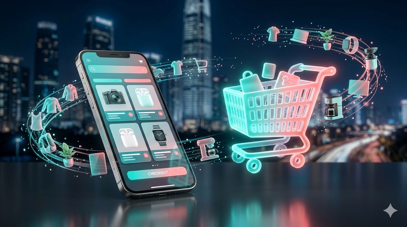 eCommerce marketing illustration